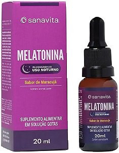 Melatonina sabor Maracujá em Gotas 20ml Sanavita