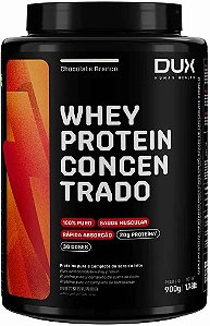 Whey Protein Concentrado Chocolate Branco 900g Dux