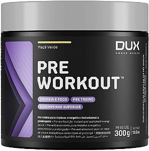 Pre Workout sabor Maçã Verde 300g Dux