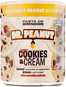 Pasta de Amendoim sabor Cookies & Cream 400g Dr. Peanut