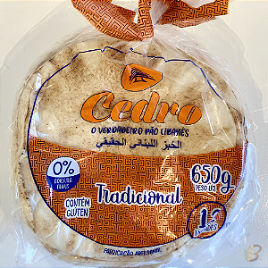 Pão Sírio Tradicional 650g Cedro