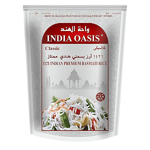 Arroz Basmati Indiano Premium 1kg Oasis