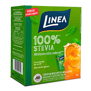 Adoçante Stevia Sache 50 Sachês 6G Linea