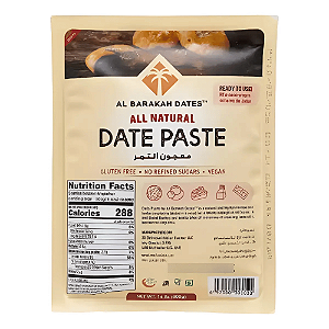 Pasta de Tâmara All Natural Date Paste 800g Al Barakah Dates
