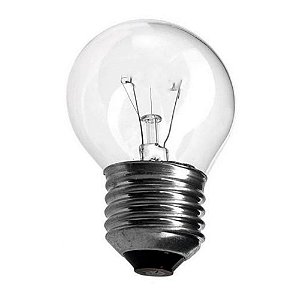 Lampada Bolinha 40w Incandescente E-27 Clara 220v SADOKIN