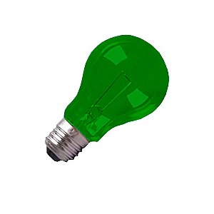 Lâmpada Bulbo Incandescente Colorida Verde 40w E-27 220v