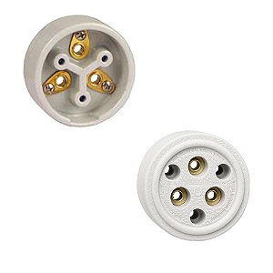 Tomada Industrial Polarizada Sobrepor 3x30a Porcelana Foxlux