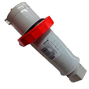 Plug Industrial Steck 3p+t 63a Vermelho 380v Newkon N-4576
