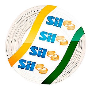 Fio Cabo Flexível Branco 0,75 Mm Anti Chama Sil 200 Metros