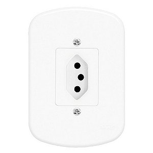 Conjunto de Tomadas 20a 2P+T 250v Completa Fame Blanc