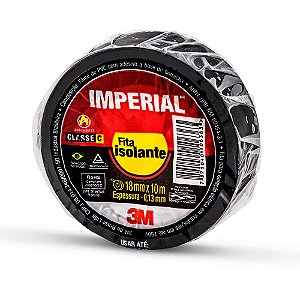 Fita Isolante Anti Chama 10M Preta Imperial