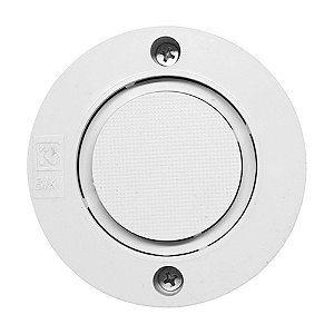 Campainha Cigarra Redonda Externa 220V Branca Sobrepor