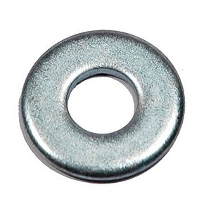 Pacote 1kg de Arruela Lisa Zincada 5/32 Pol Com Furo