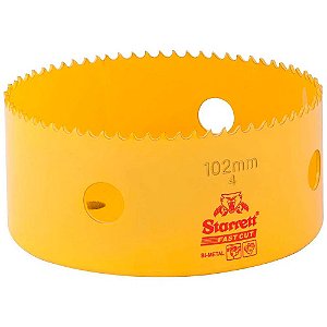 Serra Copo De Aço Rápido Bimetal 102mm 4" H0400 Starrett