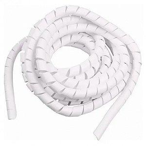 Caixa Espiraduto Organizador Fio Cabo 10mm 3/8 Branco Elesys