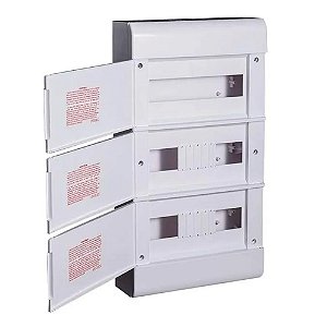 Caixa Distribuição Quadro Luz 35 Din Embutir Steck Ouro Box