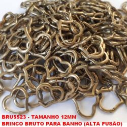BRINCO *** BRUTO PARA BANHO (ALTA FUSÃO)  BASE ARGOLINHA DE PRESÃO (TRANQUETA)  TAMANHO 12MM - PESO 0.9GR - LARGURA 2MM -  BRU5523