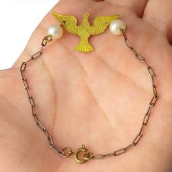 Pulseira No Bruto Pronto Para Banho Tamanho Aproximado: 21cm Peso: 2,0 gramas REF: BRU206