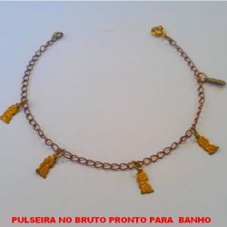 PULSEIRA NO BRUTO PRONTO PARA  BANHO SIMPLES COM GATINHOS - TAMNHO 18CM - PESO 3,GR  BRU4332