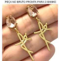 BRINCO NO BRUTO PRONTO PARA O BANHO COM A PALAVRA FÉ EM ZIRCÔNIA LARANJA BAIXA FUSÃO 4GR TAMANHO APROXIMADO:8X10MM  REF:BRU2071
