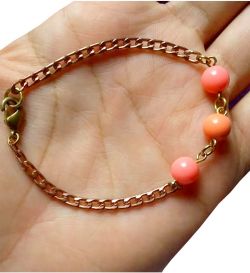 Pulseira No Bruto Pronto Para Banho Com Bolinhas De 8mm Tamanho Aproximado: 19,0cm Peso: 2,5 gramas REF: BRU1961