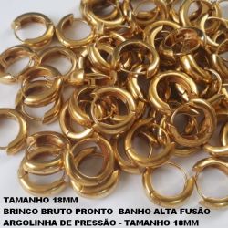 BRINCO *** BRUTO PRONTO  BANHO ALTA FUSÃO ARGOLINHA DE PRESSÃO(TRANQUETA) - TAMANHO 18MM PESO TOTAL 5,4GR - LARGURA 6MM - BRU2793