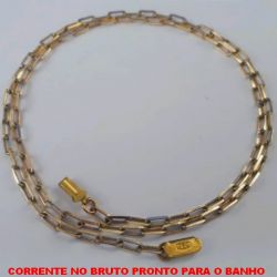 CORRENTE NO BRUTO PRONTO PARA O BANHO COM FECHO GAVETA - CARTIER KDL80 - PESO 5,8GR ( '' 50CM '' ) - BRU4458