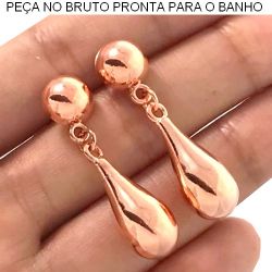 BRINCO NO BRUTO PRONTO PARA O BANHO JÁ NO COBRE EM ABS 3.3GR TAMANHO APROXIMADO:4CM REF.BRU1726