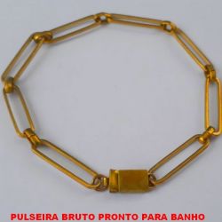 PULSEIRA BRUTO PRONTO PARA BANHO COL ELLO GRANDE 20MM MODERNA -LARGURA 5,4MM - TAMANHO 20CM - PESO 5,5GR - COM FECHO GAVETA - BRU4525