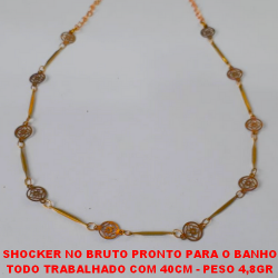 SHOCKER NO BRUTO PRONTO PARA O BANHO (FAB) TODO TRABALHADO COM 40CM - PESO 4,8GR BRU3516