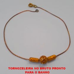 TORNOZELEIRA NO BRUTO PRONTO PARA O BANHO COM CORRENTE L11 IMPORTADA PESO TOTAL 1,9GR BRU1036