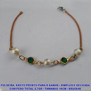 PULSEIRA  BRUTO PRONTO PARA O BANHO - SIMPLES E DELICADA COM PESO TOTAL 2.7GR - TAMANHO 18CM - BRU6646