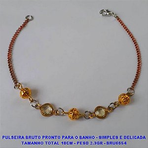 PULSEIRA BRUTO PRONTO PARA O BANHO - SIMPLES E DELICADA TAMANHO TOTAL 18CM - PESO 2.3GR - BRU6654