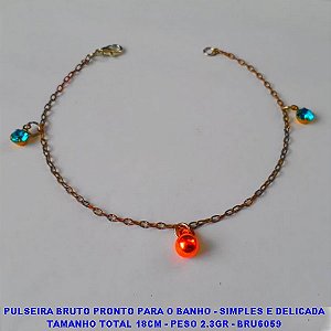 PULSEIRA BRUTO PRONTO PARA O BANHO - SIMPLES E DELICADA TAMANHO TOTAL 18CM - PESO 2.3GR - BRU6059