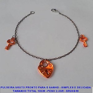 PULSEIRA BRUTO PRONTO PARA O BANHO - SIMPLES E DELICADA TAMANHO TOTAL 18CM - PESO 2.3GR - BRU6649