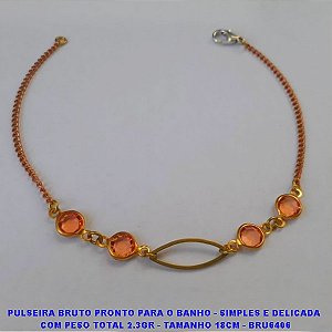 PULSEIRA BRUTO PRONTO PARA O BANHO - SIMPLES E DELICADA  COM PESO TOTAL 2.3GR - TAMANHO 18CM - BRU6406