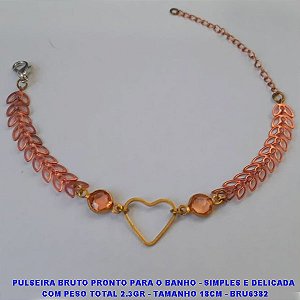 PULSEIRA BRUTO PRONTO PARA O BANHO - SIMPLES E DELICADA  COM PESO TOTAL 2.3GR - TAMANHO 18CM - BRU6382