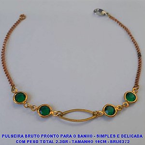 PULSEIRA BRUTO PRONTO PARA O BANHO - SIMPLES E DELICADA  COM PESO TOTAL 2.3GR - TAMANHO 18CM - BRU6372