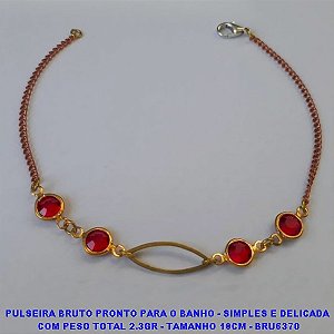 PULSEIRA BRUTO PRONTO PARA O BANHO - SIMPLES E DELICADA  COM PESO TOTAL 2.3GR - TAMANHO 18CM - BRU6370