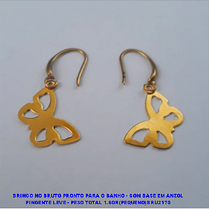 BRINCO NO BRUTO PRONTO PARA O BANHO - COM BASE EM ANZOL PINGENTE LEVE(POTE) - PESO TOTAL 1.6GR(PEQUENO)BRU2170