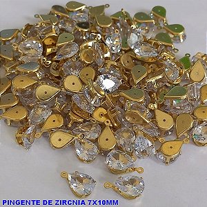 PINGENTE NO BRUTO PRONTO PARA OANHO - PINGENTE TAMANHO 7X10MM(COMPOSIÇÃO 50% LÇATÃO E 50% ZIRCONIA - PESO TOTAL0,7GR - (VENDIDO POR UNIDADE)BRU000138