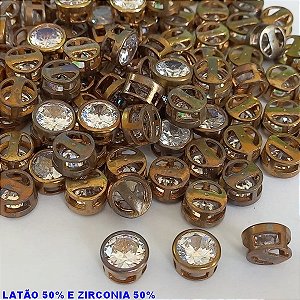 PINGENTE NO BRUTO PRONTO PARA O BANHO (CX23) - PINGENTE COM 50% EM LATÃO E 50% EM ZIRCONIA - VENDIDO POR UNIDADE - TAMANHO 10MM - PESO TOTAL DA UNIDADE 1.6GR - BRU000140