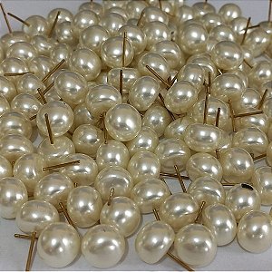 ACESSORIO(BRINCO NO BRUTO PRONTO PARA O BANHO -BRINCO DE PEROLA ACHATADA - TAMANHO 10MM - PESO TOTAL BRU1019