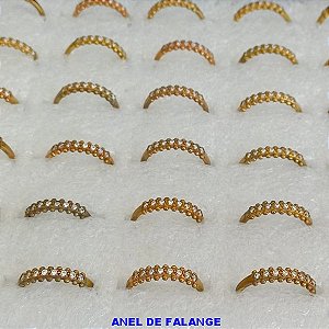 ANEL(FALANGE) NO BRUTO PRONTO PARA O BANHO - CRAVEJADO EM ZIRCONIA CRISTAL - PESO DO ANEL 1,1GR - ANEL000131