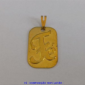 PINGENTE NO BRUTO PRONTO PARA BANHO PESO TOTAL 2.8GR) (E3016  PLACA MILITAR FÉ  30MM(3CM)) BRU2404D
