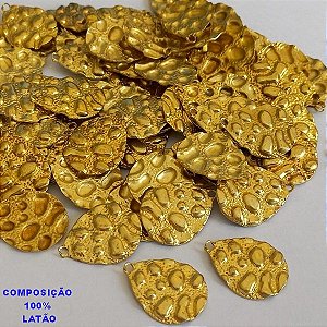 ACESSÓRIO BRUTO PRONTO PARA BANHO (CX08) -(V3021) FORMATO GOTA VENDIDA POR UNIDADE COMPOSIÇÃO LATÃO - PESO 0,6GR - TAMANHO 17MM BRU000661