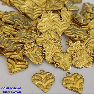 PINGENTE(COM CONTRA ARGOLA) BRUTO PRONTO PARA BANHO -  (E2384) CPRAÇÃO VENDIDA POR UNIDADE COMPOSIÇÃO LATÃO - PESO 0,5GR - TAMANHO 12MM BRU0002524