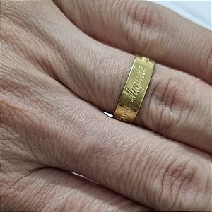 ANEL NO BRUTO PRONTO PARA O BANHO  (CX32) - AJUSTÁVEL(REGULÁVEL) TUDO POSSO NAQUELE Q ME FORTALECE ANEL PESO TOTAL 1.2GR LARGURA 5MM- ANEL000175
