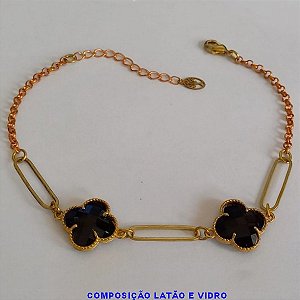 PULSEIRA NO BRUTO PRONTO PARA O BANHO -  PULSEIRA FEMININA CORRENTE ELLO PORTUGUÊS VAN CLEEF  10MM  - TAMANHO 18CM - PESO 4.7GR  E FECHO LAGOSTA + EXTENSOR - BRU6338A