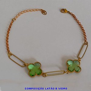 PULSEIRA NO BRUTO PRONTO PARA O BANHO -  PULSEIRA FEMININA CORRENTE ELLO PORTUGUÊS VAN CLEEF  13MM  - TAMANHO 18CM - PESO 4.7GR  E FECHO LAGOSTA + EXTENSOR - BRU6338C